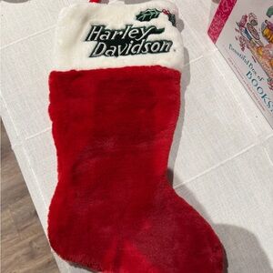 Harley-Davidson Festive Red and White Stocking